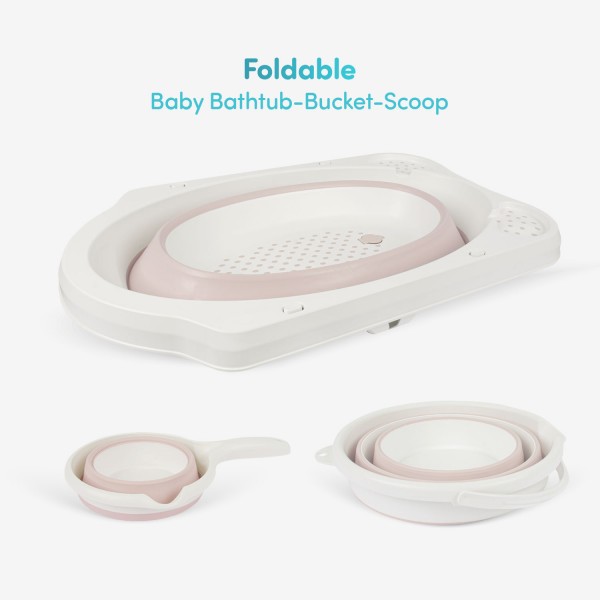 5 Piece Foldable Baby Bath Set