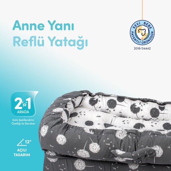 Anne Yanı Bebek Reflü Yatağı