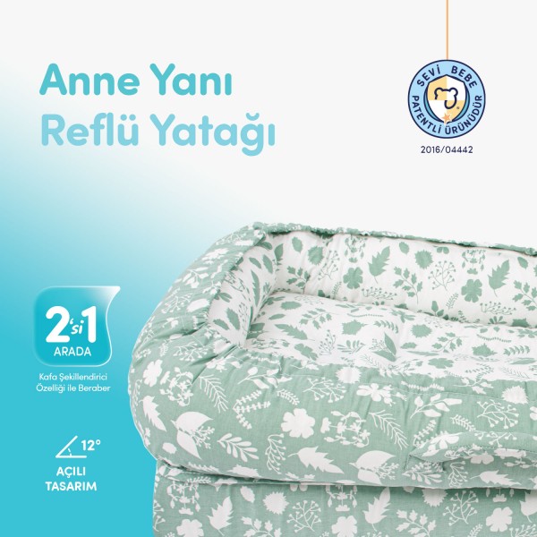 Anne Yanı Bebek Reflü Yatağı