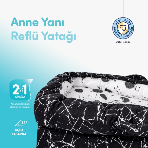 Anne Yanı Bebek Reflü Yatağı