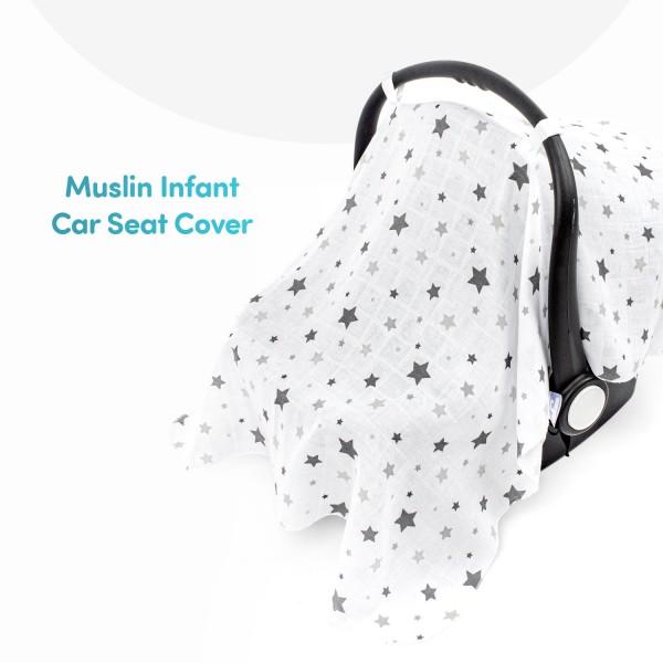 Muslin Infant Car Seat Cover