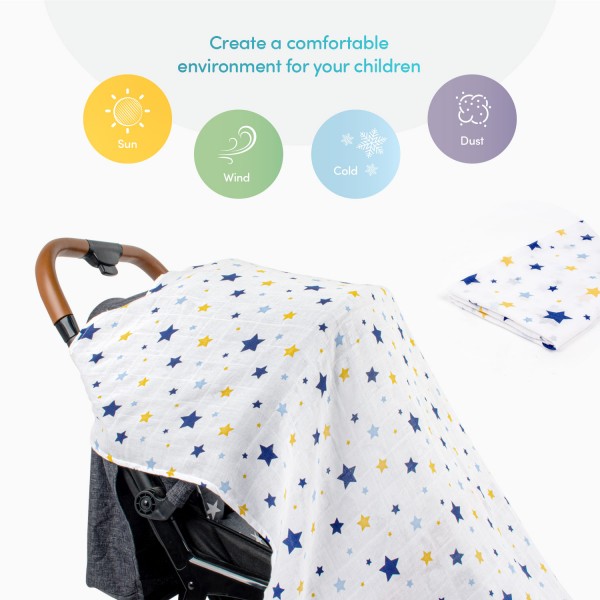 Muslin Stroller Cover