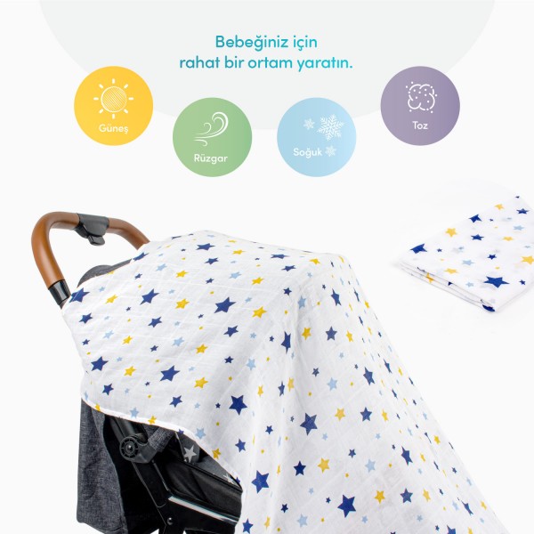 Muslin Stroller Cover