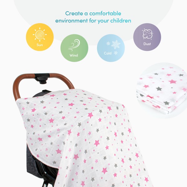 Muslin Stroller Cover