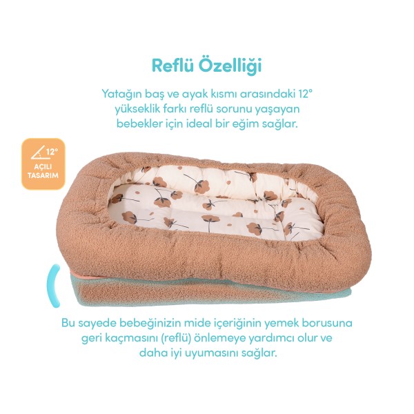 Teddy Anne Yanı Reflü Yatağı