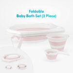 Foldable Baby Bathtub Set -- 3 pcs.